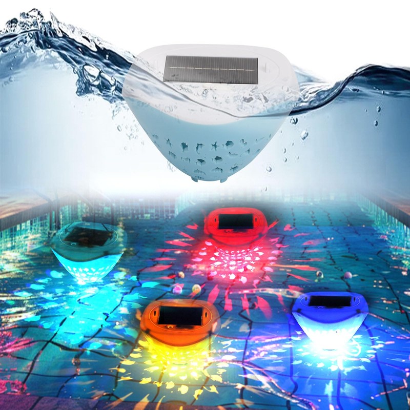 Longzhuo Solar Pool Lighting Floating USB Hanging Pond Lighting Underwater