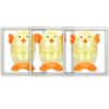 Clear Chick Shaped Easter Eggs 3 Fillable Treat Containers