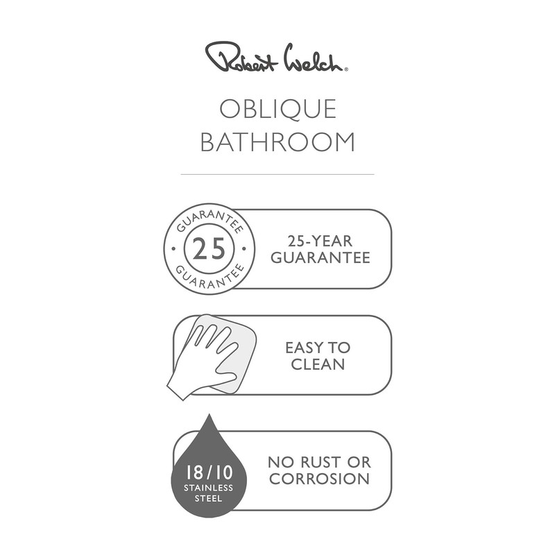 Robert Welch Oblique Tumbler. Made from stainless steel. EASY CLEAN.