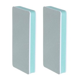 HARFINGTON 2 Bloques Pulidores de Uñas de Grano 600/3000 de Doble Cara, Herramienta de Manicura para Pulir Uñas Acrílicas, Blanco/Verde.