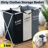 Laundry Sorter Basket 3 Section