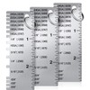Weewooday 3 Pcs Wire/Metal Sheet Thickness Gauge Metal Tool Stainless