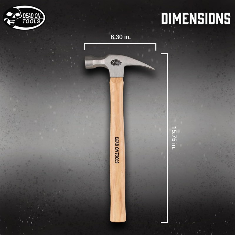 Dead On Tools-20oz Smooth Face Finishing Hammer,(DOH20S15)
