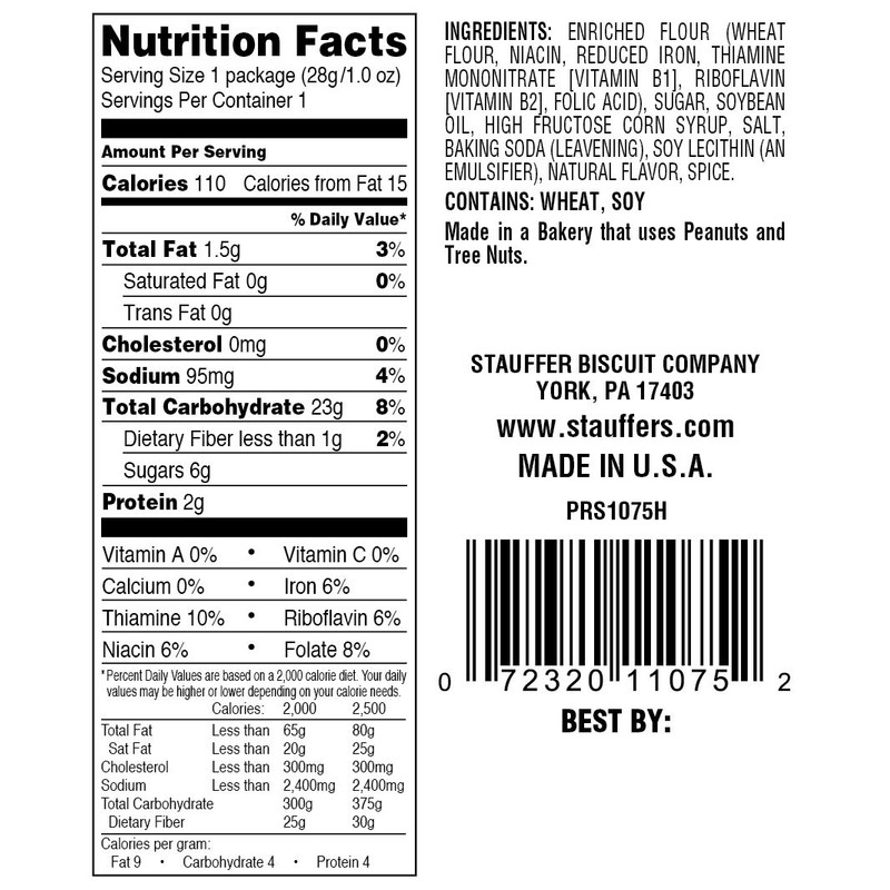 Stauffer's Animal Crackers Original, 1oz. Snack Packs (Set of 20)