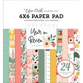 Echo Park Double-Sided Paper Pad 6 Inch x 6 Inch Year In Review