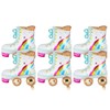 WANGCL 6 Pieces Rainbow Roller Skate Balloons for 80s 90s
