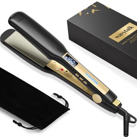 Wavytalk Hair Straightener 1.75 Inch for Effortless Straightening:_pink