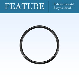 QUARKZMAN Pack of 10 Nitrile Rubber O-Ring Round Washer 50 mm x 44 mm x 3 mm for Tap Plumber Repair Seal Connection, Black