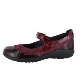 NAOT Footwear Women's Kirei Maryjane with Cork Footbed and Arch Comfort and Support - Lightweight and Perfect for Travel- Removable Footbed Violet Nubuck Combo 10-10.5 M US