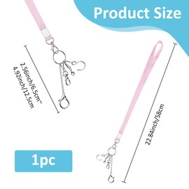 SUPERFINDINGS 1Stand Dress Zipper Helper Beaded 58cm Dresses Zipper Extender Zipper Pull Helper Zipper Assistant Aid Tool Zip Aid Puller for Almost All Zipper Types, Pink