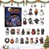 Halloween Advent Ornament 2D - 24 Days Gothic Countdown Calendar