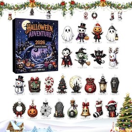 Halloween Advent Ornament 2D - 24 Days Gothic Countdown Calendar