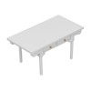 1: 12 Dollhouse Desk Wooden Modern Miniature Table Mini Writing