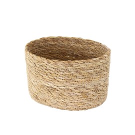 Tomo Corporation Natural Sea Glass Basket Oval S 5.9 x 5.1 x H 3.9 inches (15 x 13 x 10 cm)