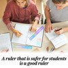 LIQWEI Pack of 2 Rulers Flexible 30 cm, Ruler Flexible