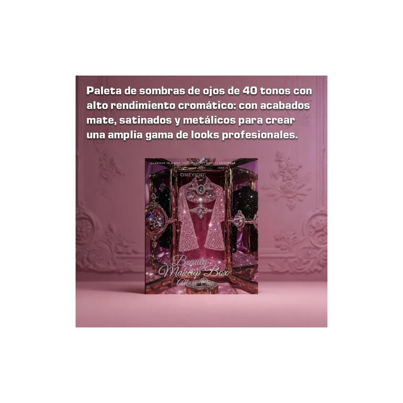 Paleta De Maquillaje De 40 Colores Brillo De Labios, Rubor