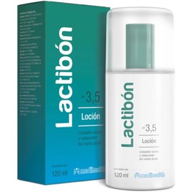 Lactibón Limpiador Facial y Corporal Loción Dermolimpiador Suave Restaudaror del pH Natural Ideal para piel seca, sensible o con tendencia al acné Ácido Láctico USP 1,1% Frasco con 120ml