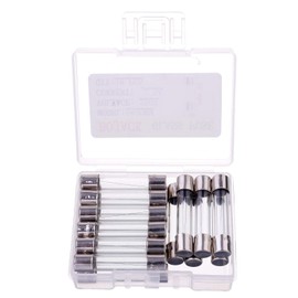 BOJACK 6x30mm 0.5 A 0.5 amp 250 V 0.24x1.18 Inch Volt F0.5AL250V Fast-Blow Glass Fuses(Pack of 18 Pcs)