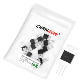 Chanzon LM317T TO-220-3L Positive Adjustable Voltage Regulator IC, Three Terminal Positive Regulator for Power Management (Pack of 10pcs)