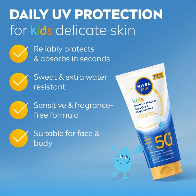 NIVEA SUN Kids Daily UV Protect Sensitive SPF 50+ Sun