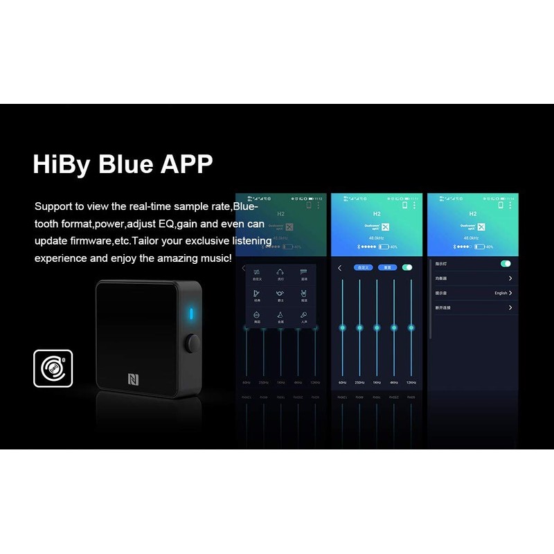 HIDIZS H2 Lossless Bluetooth Receiver with LDAC/aptX/aptXHD/AAC, Supports Multiple Codecs