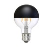 KarlunKoy Half Chrome Light Bulbs,Dimmable 6W (Eqv.60W) LED Edison Bulbs,Soft
