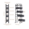UMDONX Slim Storage Cart 5 Tier with Pull Out Basket