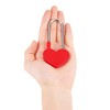 VeYocilk 3.5" 50mm Love Lock Heart Padlock,Red Single Heart Wish