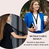 5PCS Stretchy Scrunchie Lanyards for ID Badges Keys with 10