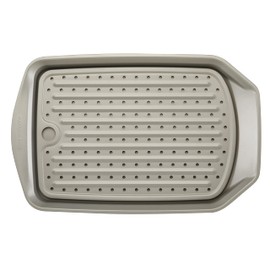 Rachael Ray Bakeware Nonstick Crisp and Slide Sheet Pan Set, 2 piece, Gray