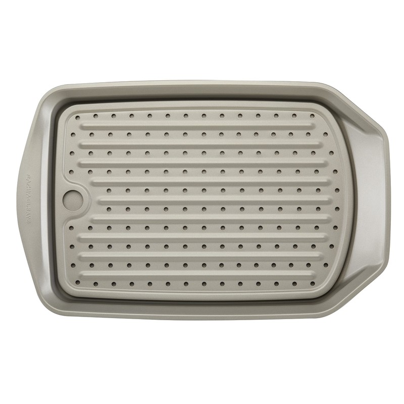 Rachael Ray Bakeware Nonstick Crisp and Slide Sheet Pan Set,