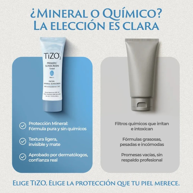 Tizo 3 Protector Solar Facial Mineral Con Color Skin Care