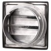 First4spares 6" / 150mm Stainless Steel Square External Wall Extractor
