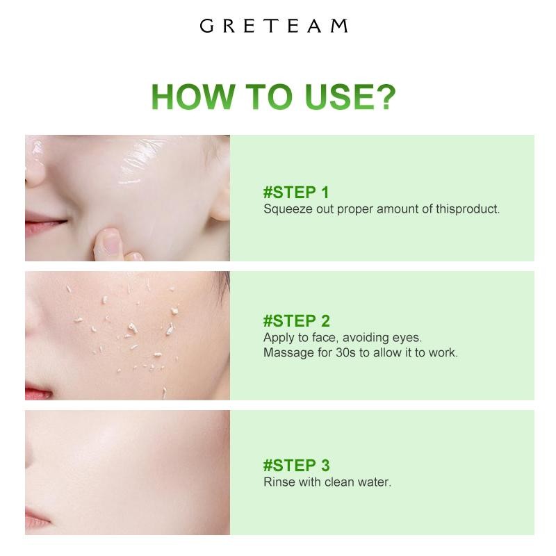 GreTeam Purifying Exfoliating Gel Moisturizing Cleanses Skin Give Your Skin