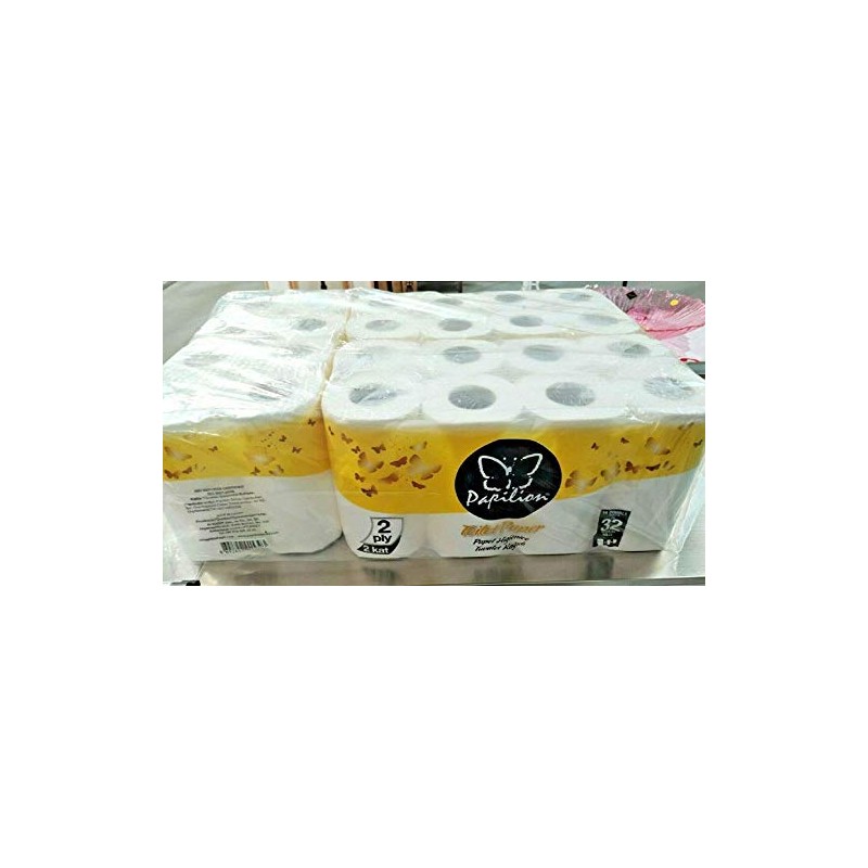 Uniware 2 Layer 48 Rolls Toilet Paper Bath Tissues, Flush-able,
