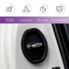 Door Lock Strike Protector, Silicone Silent Shock Absorption Pad, Rust-Proof