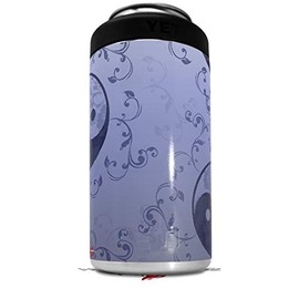 WraptorSkinz Skin Decal Wrap compatible with Yeti 16oz Tall Colster Can Cooler Insulator Feminine Yin Yang Blue (COOLER NOT INCLUDED)