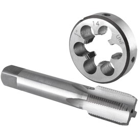 Burkit 1"-14 UNF Tap and Die Set Right Hand, 1" x 14 UNF Machine Thread Tap and Round Die