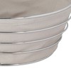 Relaxdays Bread Basket Metal with Removable Fabric Insert, Round, Breakfast