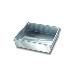 USA Pan molde de cuadrado para tartas sartén, Plateado, 9" Square, 1