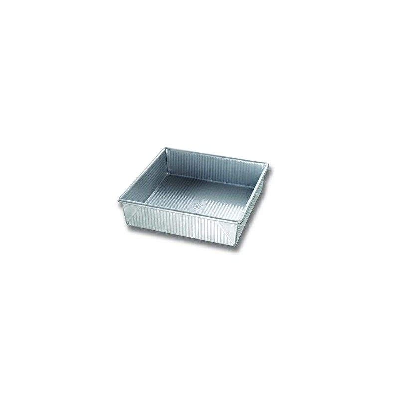 USA Pan molde de cuadrado para tartas sartén, Plateado, 9"