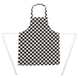 Whites Chefs Clothing Whites Chefs Apparel Childrens Bib Apron Big Black And White Check Polycotton