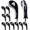 Andux Count Print Golf Iron Covers with Zipper Long Neck