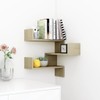 Wall Corner Shelf Sonoma Oak 15.7"x15.7"x19.7" Engineered Wood Furniture,Shelving,Wall Shelves,Ledges
