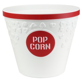 Hutzler Popcorn Bucket, Plastic Bowl, Red Large