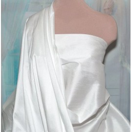 SILKY SHANTUNG FABRIC WHITE  100% POLYESTER BRIDESMAID SUITS JACKETS BTY