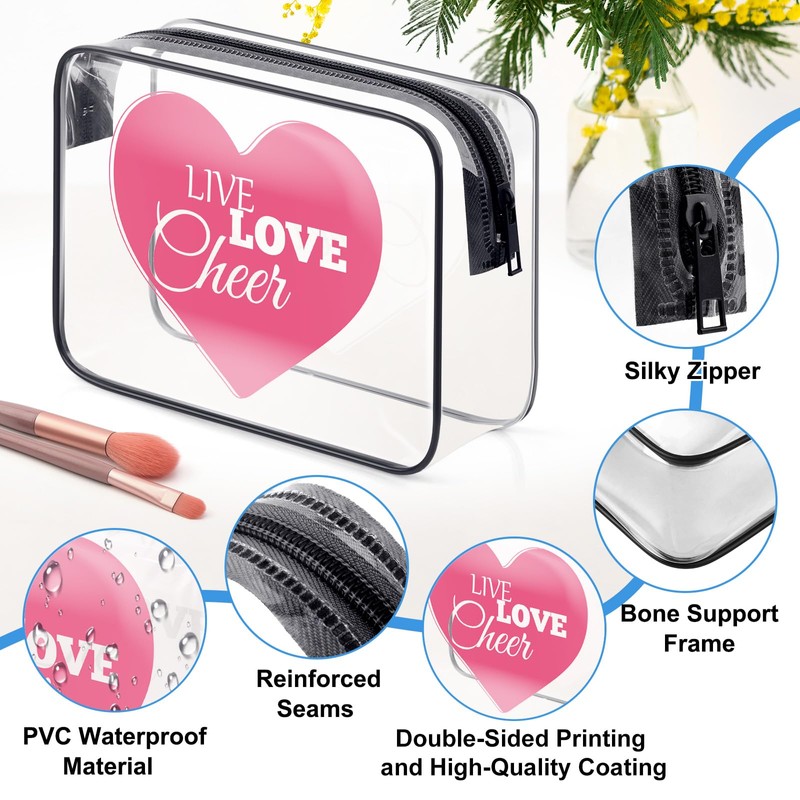 Cheer Gifts for Girls Women Makeup Bag Cheerleading Gifts Cheerleader