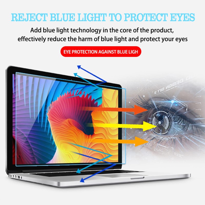 COOSKIN 2 Pcs Anti Glare Blue Light Screen Protector Eye