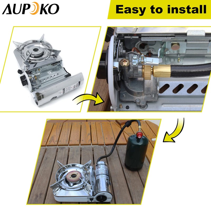 Aupoko Dual Fuel Camp Stove Replacement Hose, Portable Propane Stove