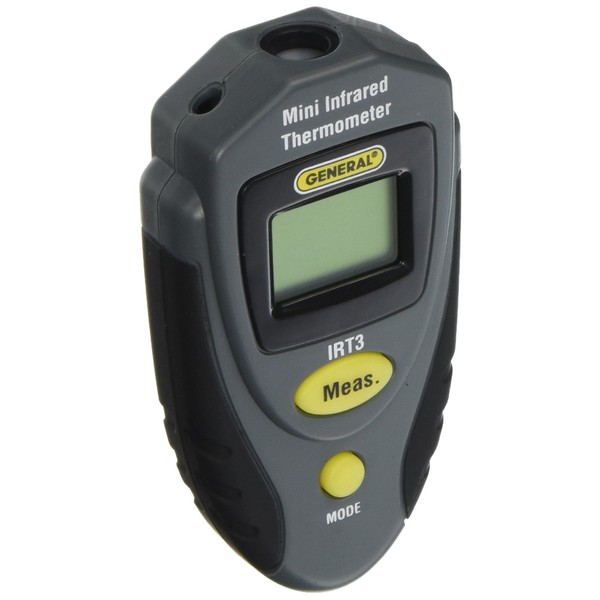 General Tools Mini Laser Thermometer #IRT3, Thermal Detector, No Contact Infrared Thermometer